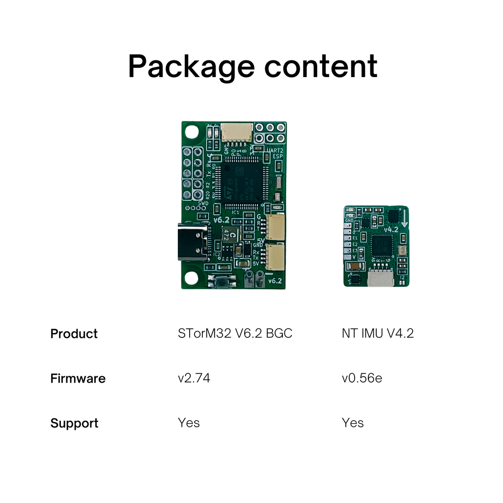 Storm32 nt family electronic components with product details on a white background
